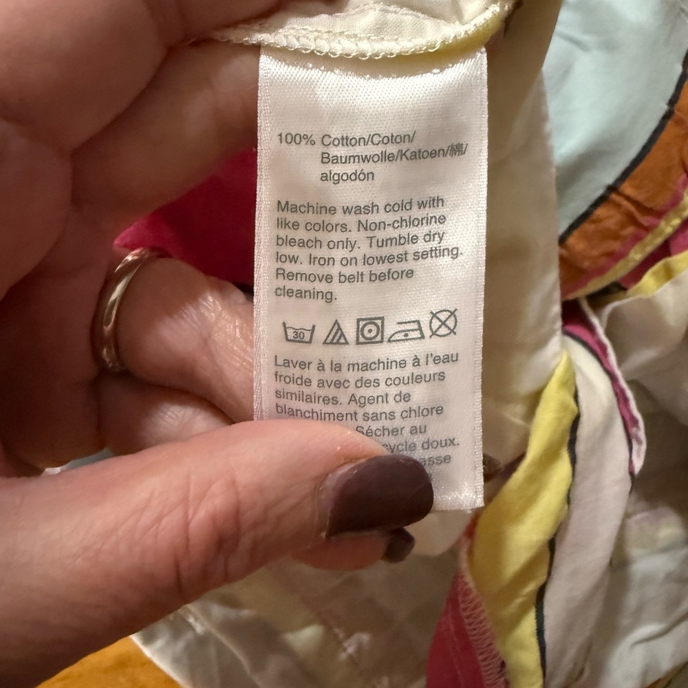 J.Crew Paper-Bag Short in Seersucker Ribbons, size 12 - Picture 2 of 8